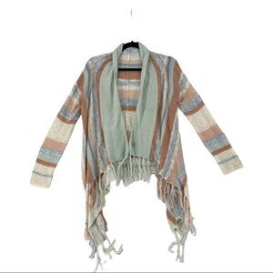 OhMG! Women's Small Striped Cardigan